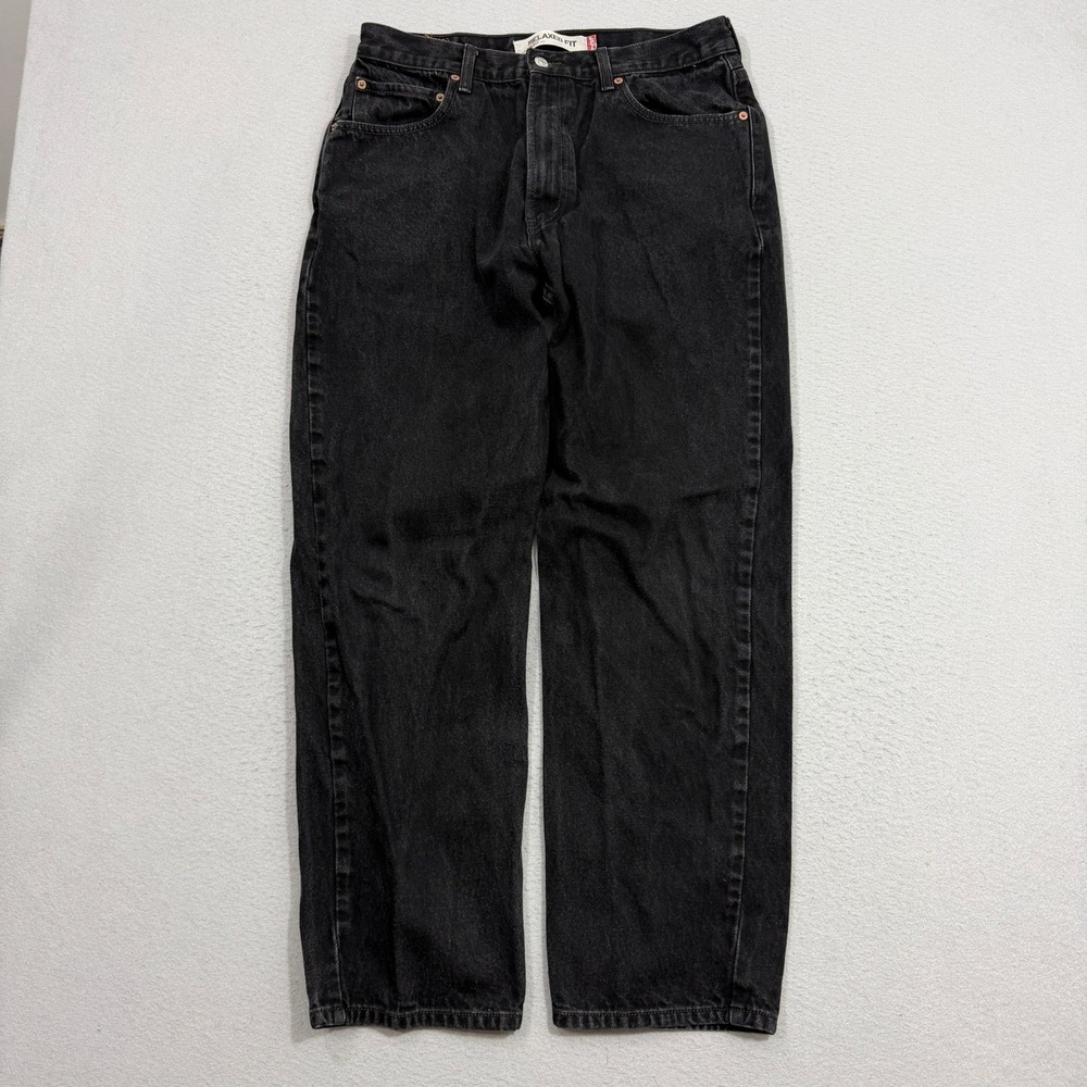 Vintage Levis Jeans Men 36x32 Black 550 Relaxed Fit Denim Pants 2005 y2k Western